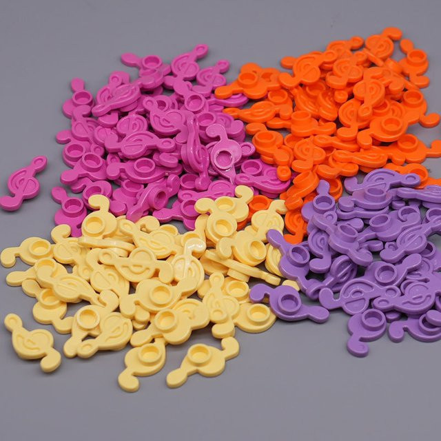 SixBricks Musiknote Bausteine Kit, 10-teiliges Set, Bunt / Mehrfarbig - Bild 1