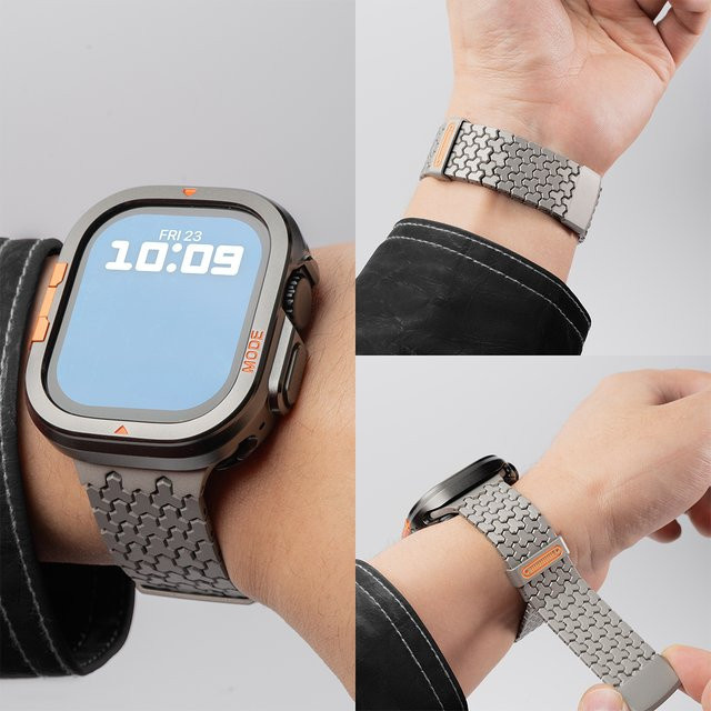 CAOWTAN Uhrenzubehör, Hülle und Armband für Apple Watch, Edelstahl, PC-Material - Bild 1