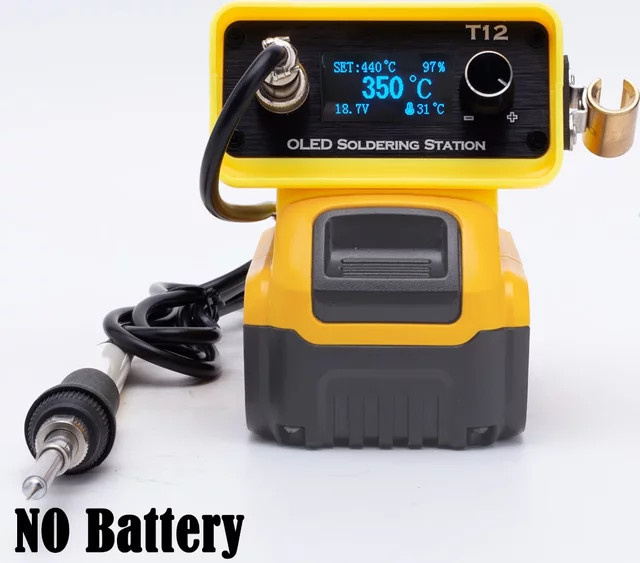 DeWalt T12 Digitale Lötkolben Station für 18V Li-Ion Akkus in Gelb - Bild 1