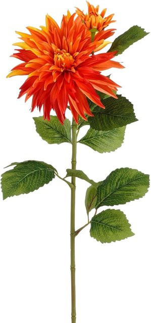 Mica Decorations Dahlie Rose in Orange, Florale Dekoration, Höhe: 74 cm - Bild 1