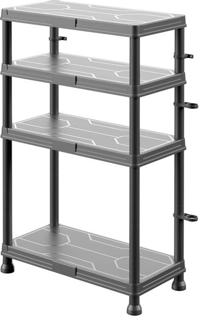 Werkstattregal von poco in Grau, H x B x T: 134 x 60 x 30 cm - Bild 1