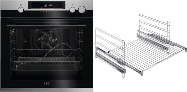AEG Einbaubackofen EUR57VA2 bestehend aus BSS57606BM und TR2LFV in Edelstahl/Cleansteel - Bild 1