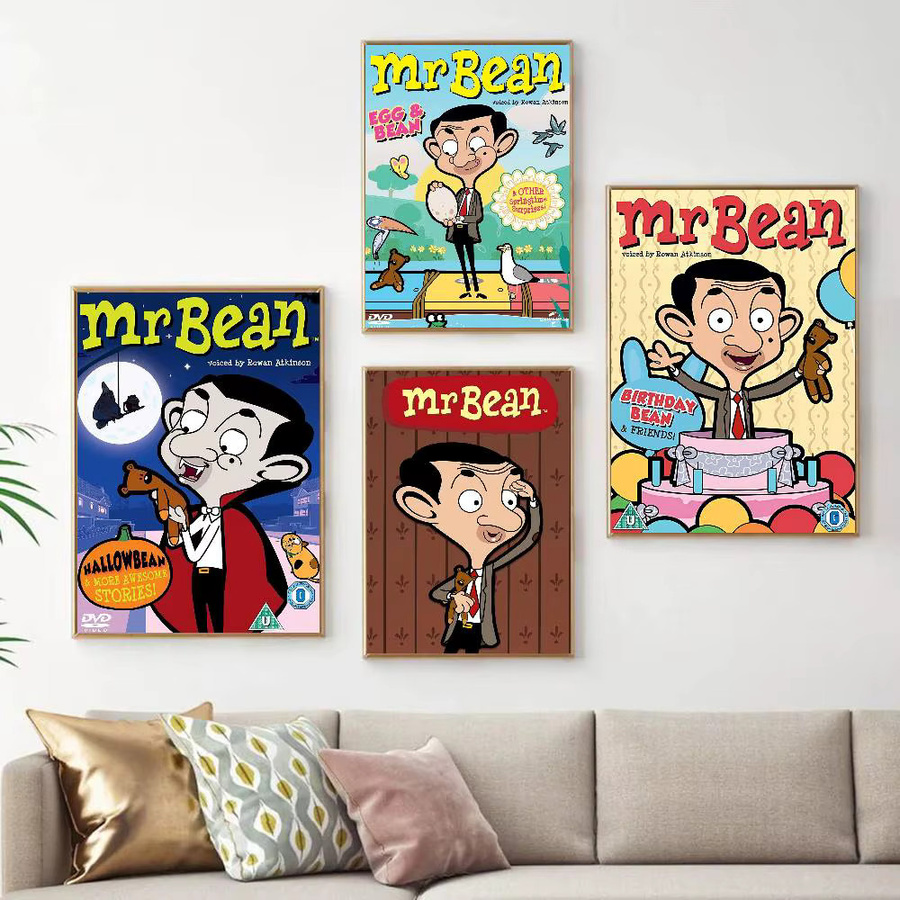 Mr. Bean Movie Cartoon-Animation wasserfeste Poster und Papieraufkleber für Kaffeehaus und Bar - Bild 2