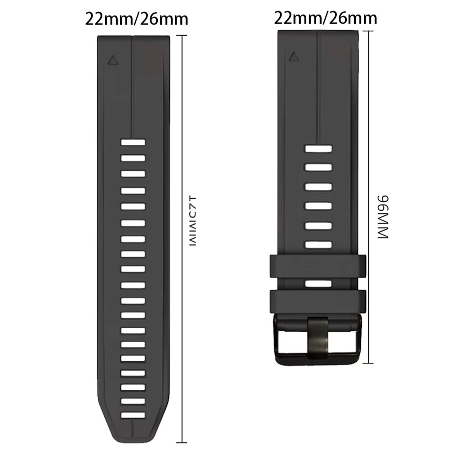 Silikonarmband für Garmin Fenix, 22 mm, 26 mm, Unisex - Bild 3