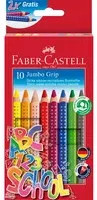 Faber-Castell Buntstifte Jumbo GRIP, 10 Stück, Mehrfarbig - Bild 1