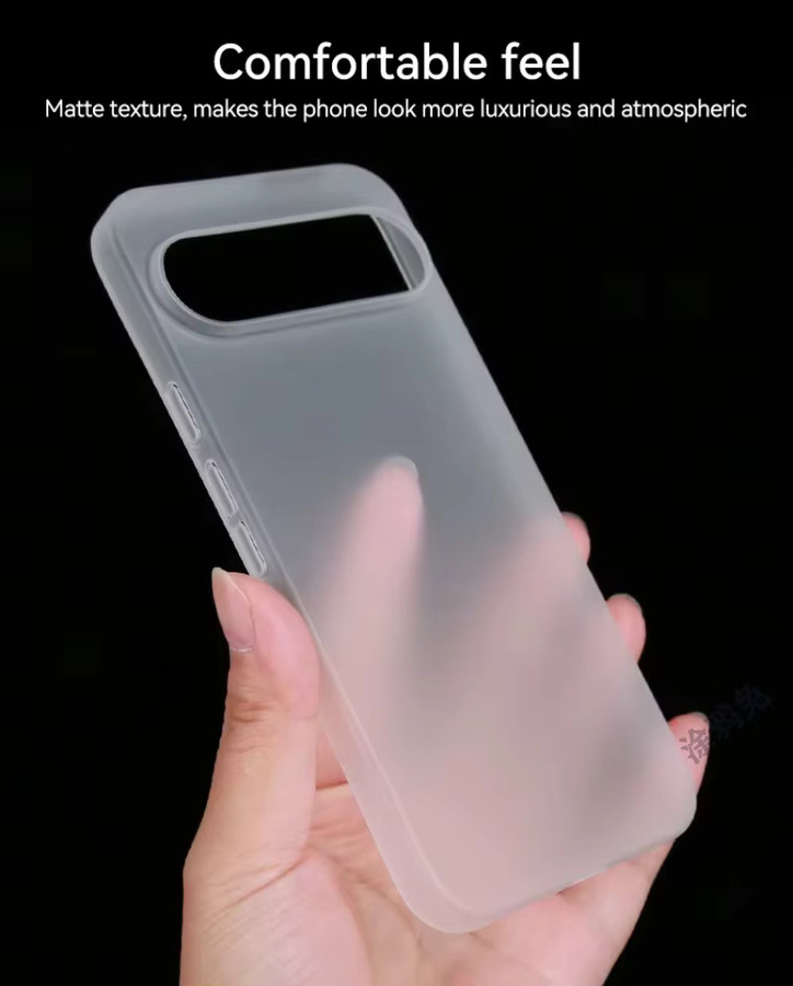 Superdünne PP-Hülle für Google Pixel 9 Pro XL und Pixel 9 XL, mattierte Rückseite, Anti-Fingerabdruck und kratzfest, Farbe: Grau - Bild 2