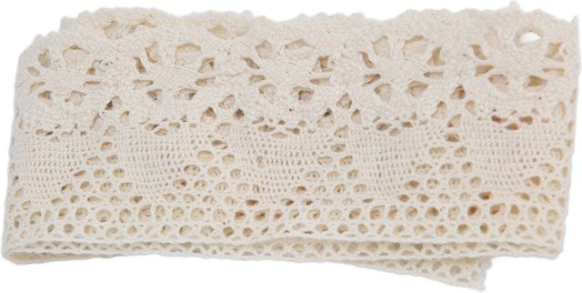 GoolRC Spitzenbesatz beige aus Baumwolle für DIY-Nähprojekte, 10 Yards - Bild 1