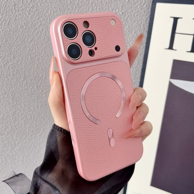 Apple Magnetische Leder-Handyhülle für iPhone in Rot mit MagSafe Schutzfunktion - Bild 1
