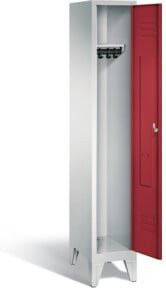 C+P Garderobenschrank Classic in Rubinrot und Lichtgrau mit Hängestange und Regalböden, H x B x T: 185 x 32 x 50 cm - Bild 1
