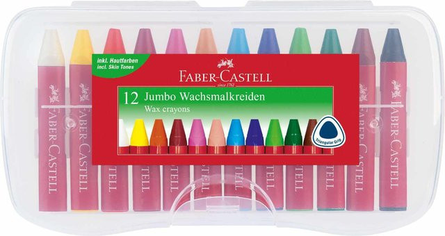 Faber Castell Jumbo Wachsmalkreide in Mehrfarbig - Bild 1
