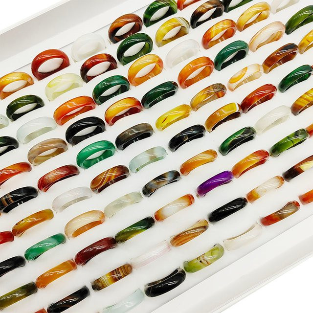OWLMS Ringe, Achat, Bunt, Damen - Bild 1