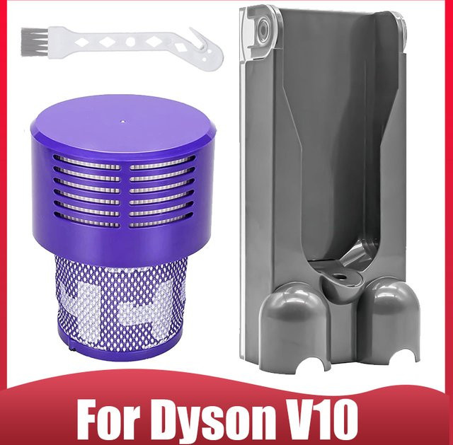 Dyson V10 SV12 Wandhalterung mit Dockingstation und HEPA-Filter in Purple - Bild 1