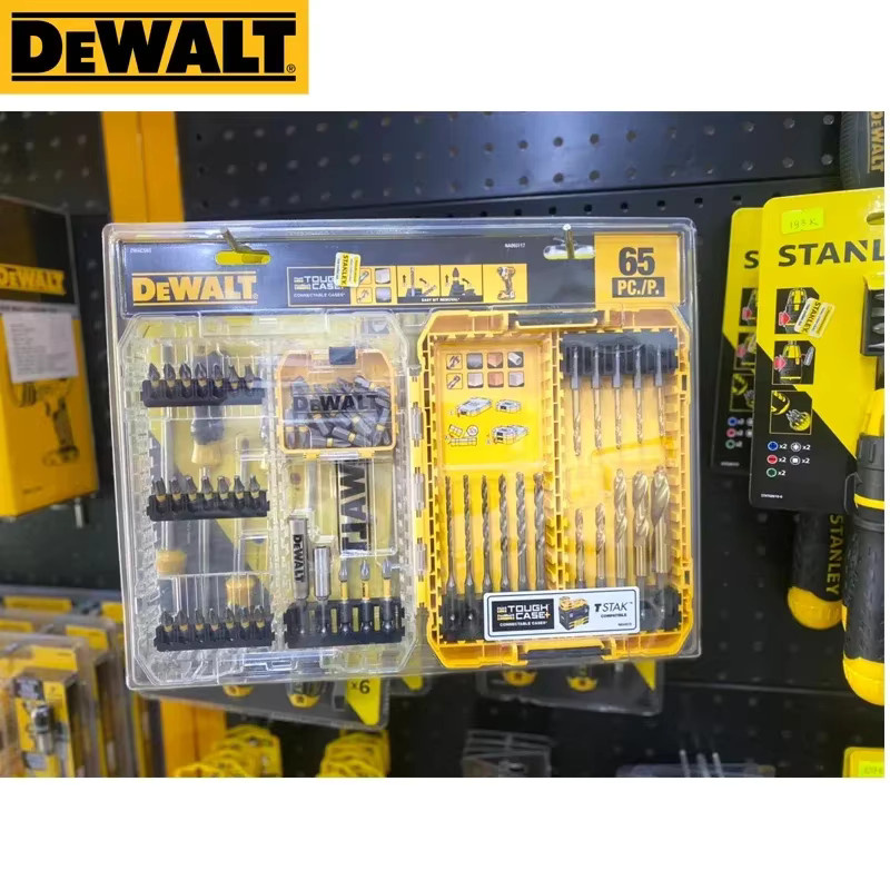 DeWalt 65-teiliges Bohrer- und Schraubendreher-Bit-Zubehörset mit robustem Koffer in Gelb DWACS65 - Bild 3
