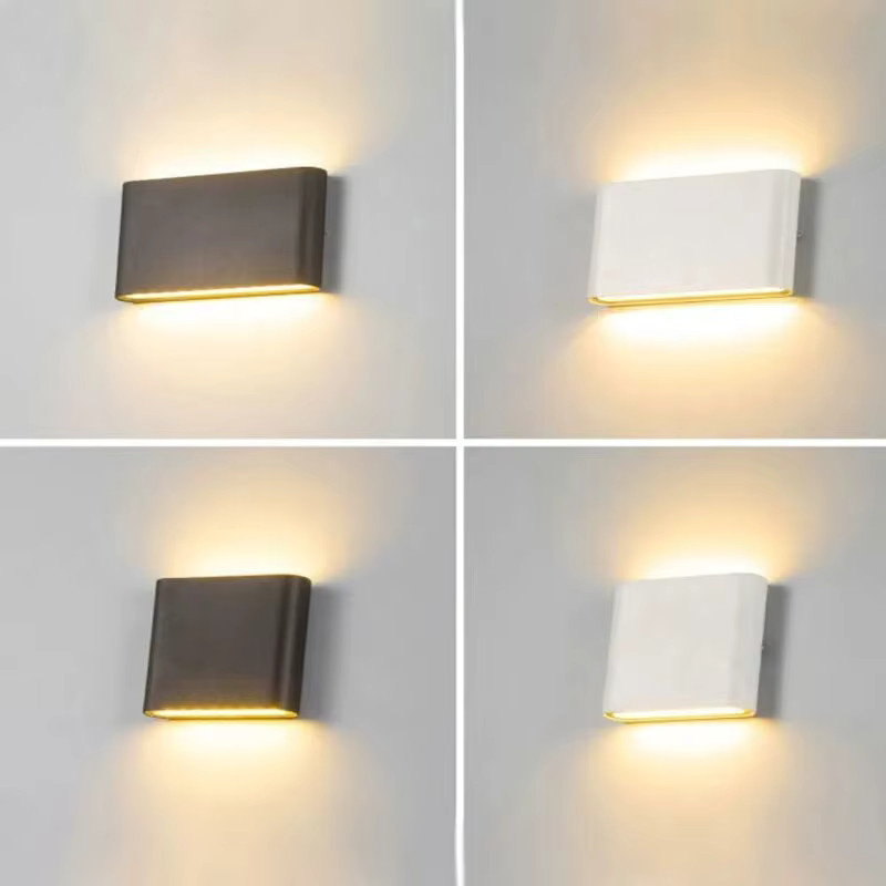 TRAZOS LED Außenwandleuchte Modern Up-Down Wandlampe für Garten Balkon und Schlafzimmer in Weiß oder Schwarz mit Warmweißem Licht - Bild 2