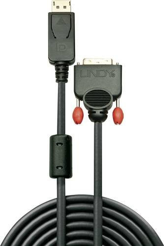 Lindy DisplayPort auf DVI-D Adapterkabel Schwarz 5,0 m - Bild 1