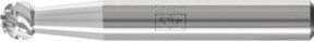 PFERD Hochleistungsfrässtift Kugel KUD Ø 06x05 mm Schaft-Ø 6 mm Titanium für Titan in Silber - Bild 1