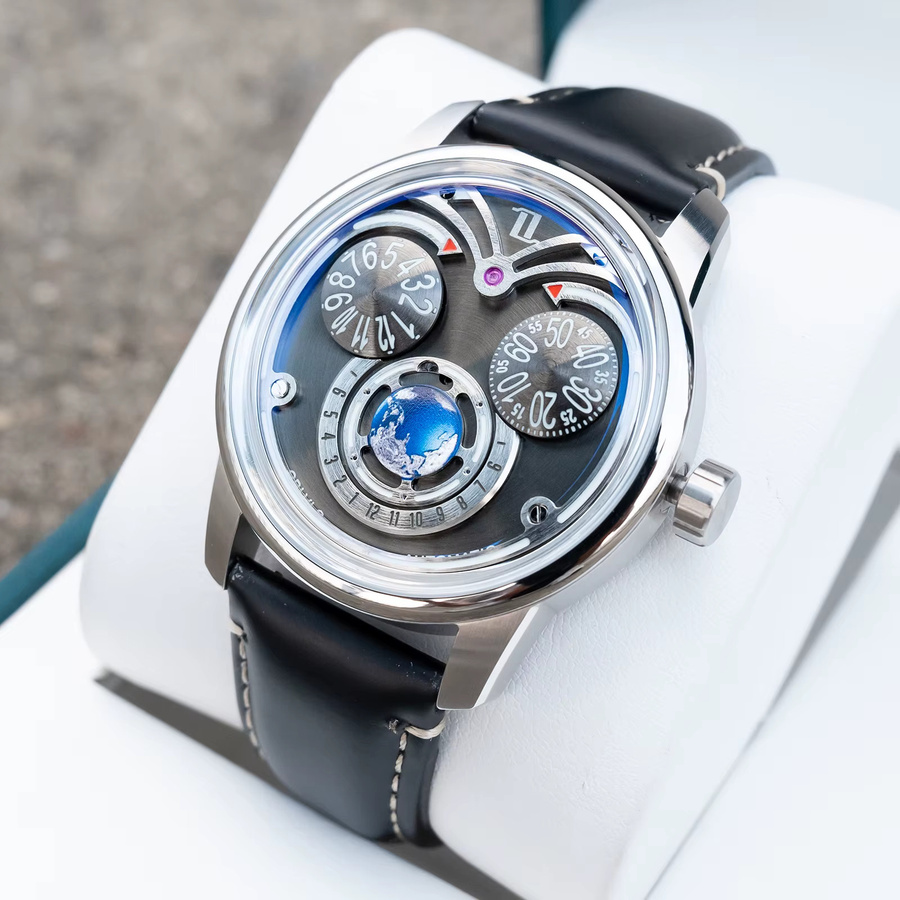 OBLVLO Automatik-Armbanduhr, Herren, grünes Zifferblatt, Lederarmband - Bild 2