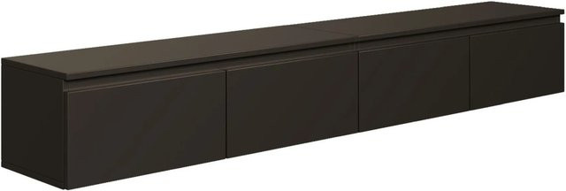 Selsey TV-Hängeboard Bemmi in Schwarz, minimalistisches Design, matt, Breite: 200 cm - Bild 1