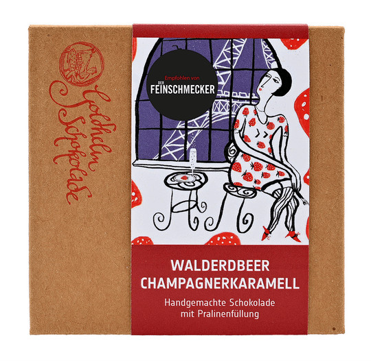 Goldhelm Schokolade Walderdbeer Champagnerkaramell 100 g - Bild 1