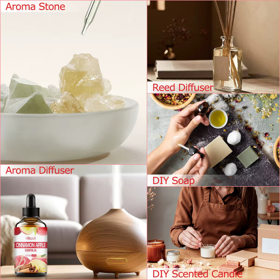 Hllozzi Ätherisches Zimt-Apfelöl für Aromatherapie, Hautpflege und Haarpflege - Bild 5