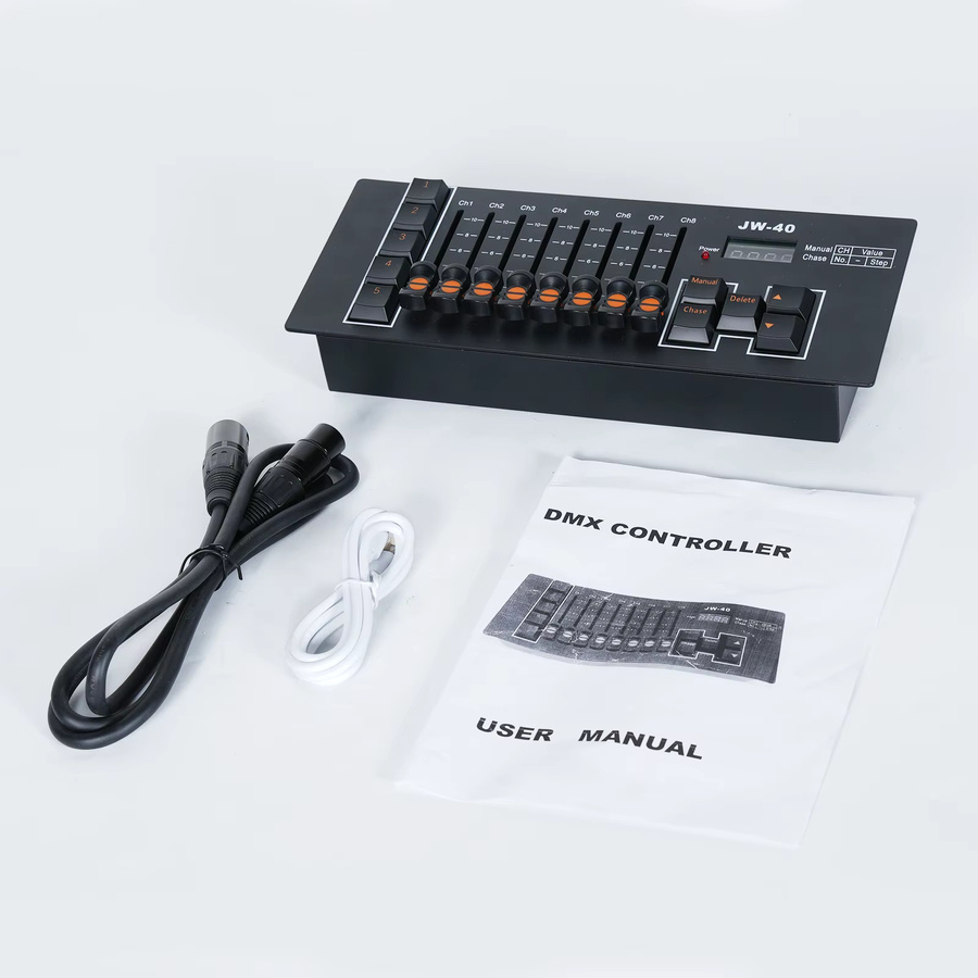 Nitehop Mini-Konsole DMX-Controller zur Bühnenlichtsteuerung für LED Par Lights und Moving Heads in Schwarz - Bild 5