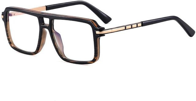 Lesebrille Herren, Rechteckig, Vollrand, Acetat, Blau - Bild 1
