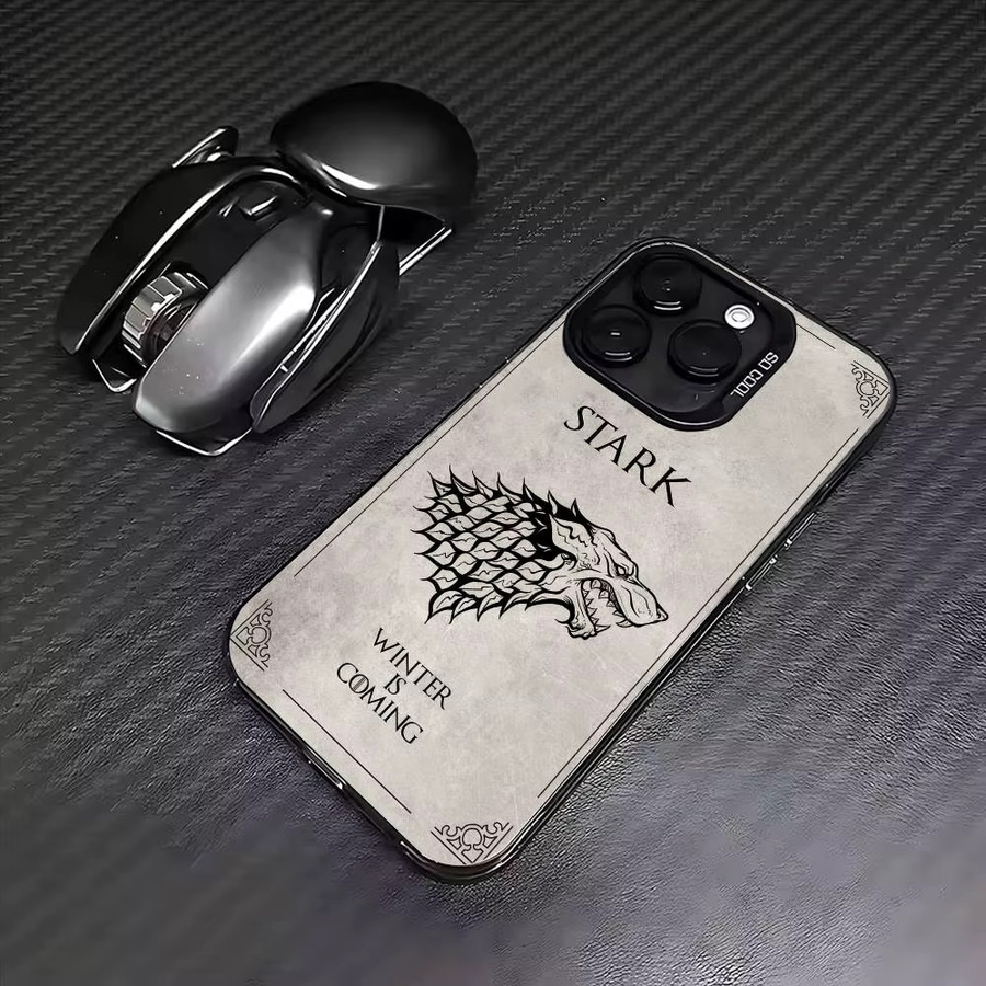 G-Game Of T-Thrones Handyhülle für iPhone 17, 16, 15, 14, 13, 12, 11 Plus, Pro Max mit versilberter Innenabdeckung in Silber - Bild 2