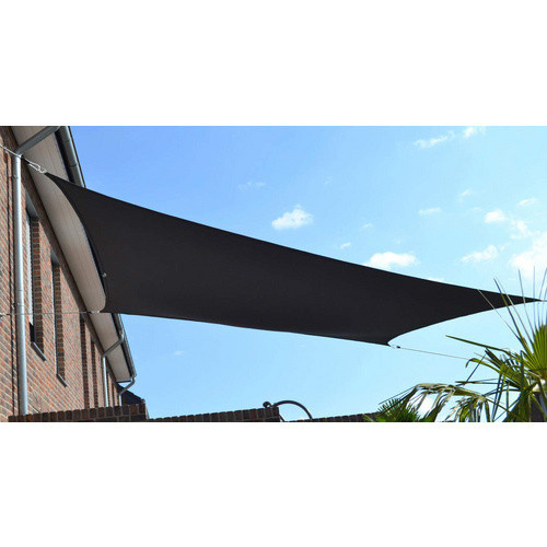 FLORACORD Vierecksonnensegel aus Polyester in Anthrazit, B: 250 cm, L: 300 cm - Bild 3