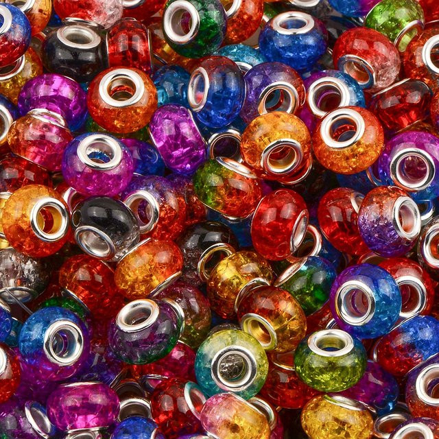 NASSBORO Distanzperlen Acryl, Bunt, Perle - Bild 1