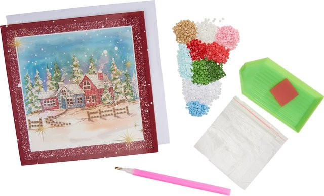 Dotty Designs Karten-Set Diamonds Winterdorf in Multi - Bild 1