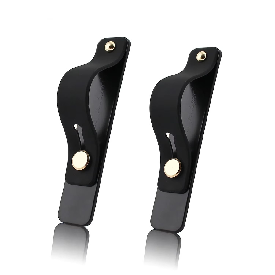 HTHwish Universeller Telefonriemen-Griffhalter als Finger-Handygriff und Teleskop-Kickstand in Schwarz - Bild 5