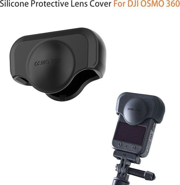 DJI Osmo 360 Objektivschutz aus Silikon mit Schnellverschluss in Schwarz - Bild 1