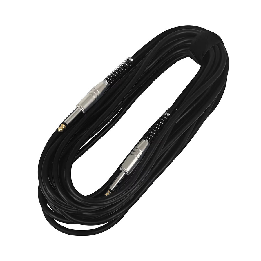 SLADE E-Gitarren-Effektpedal-Verbindungskabel in Schwarz mit abgeschirmter Leitung und 6,35-mm-Metallstecker - Bild 3