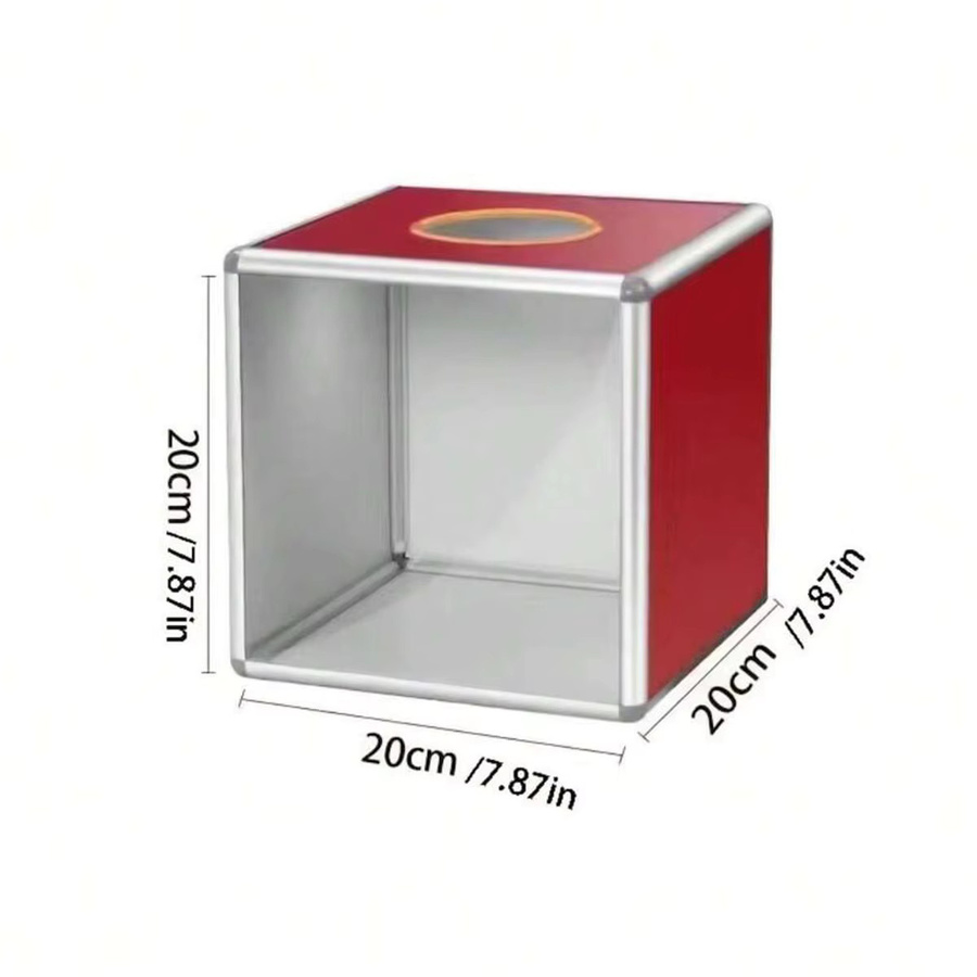 Rote Glücksbox aus Kunststoff für Partys und Spendenaktionen, 20 cm - Bild 2