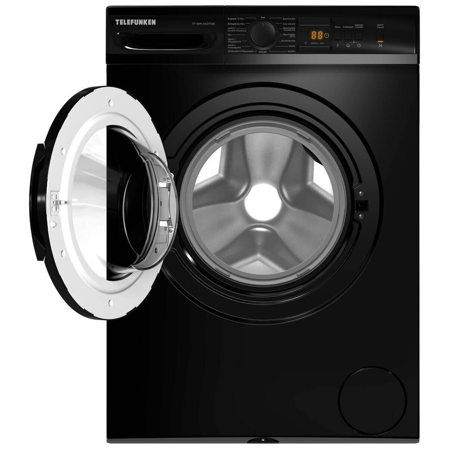 Telefunken Waschmaschine TF-WM-4421T0B in Schwarz mit 6 kg Waschkapazität - Bild 4