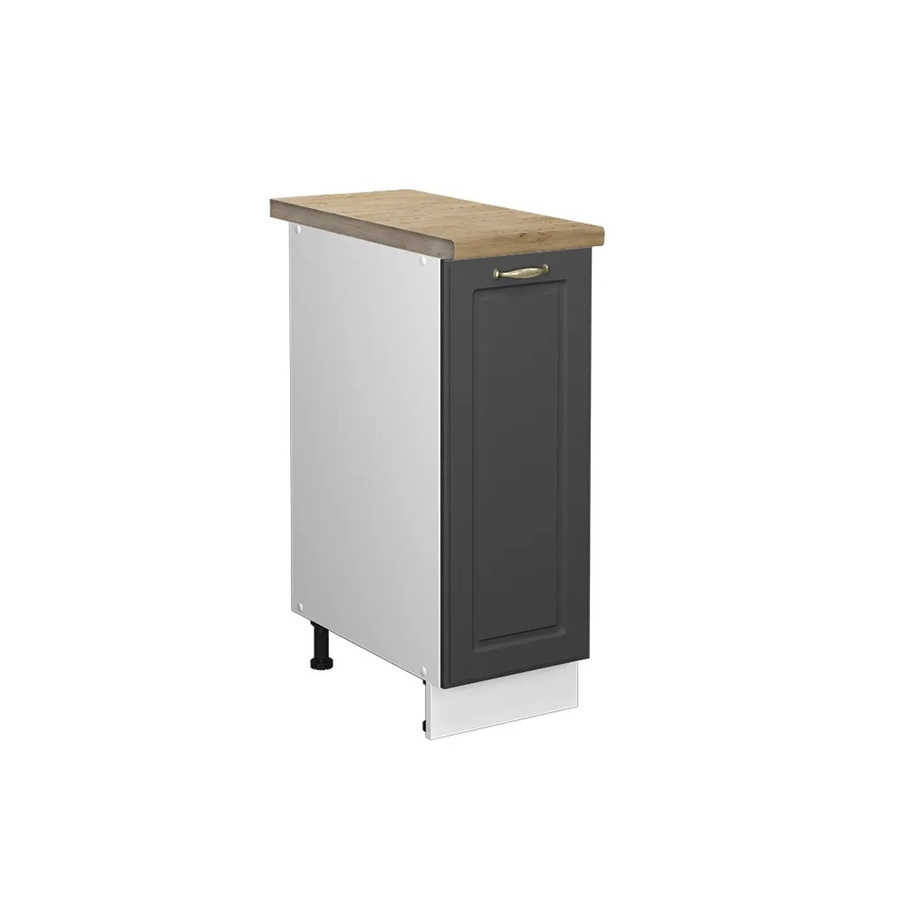 Vicco Apothekerschrank Fame-Line Medizinschrank für die Küche, Anthrazit-Gold/Weiß, B/T/H: 30 x 60 x 82 cm - Bild 2