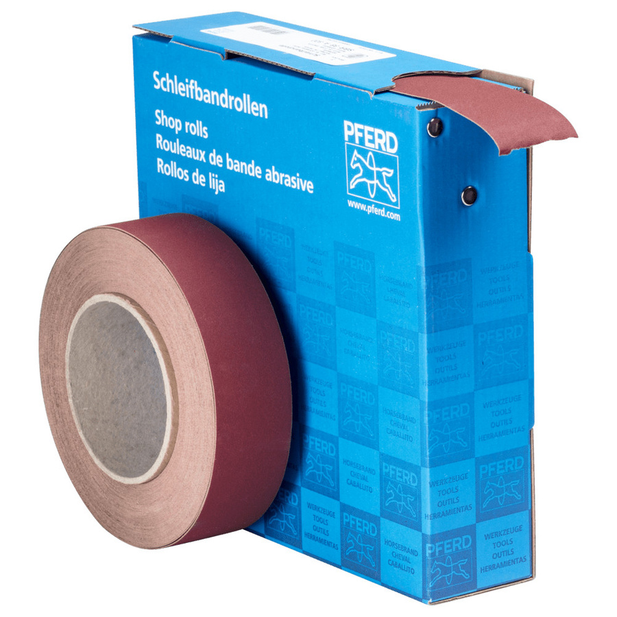 PFERD Korund Schleifbandrolle SBR für universelle Anwendung, Körnung 320, Breite: 3,8 cm, Länge: 25 m - Bild 2