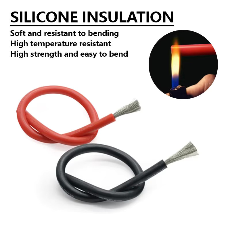 Flexibles Silikonkautschuk-Kupferkabel für DIY-LED-Lichtdrähte, AWG 30/28/26/24/22/20, mehrfarbig und lila - Bild 2