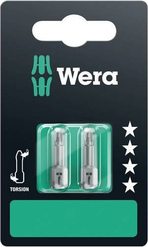 Wera Kreuzschlitz-Bit PH 2 aus legiertem Werkzeugstahl in Silber, Durchmesser 6,3 mm - Bild 1