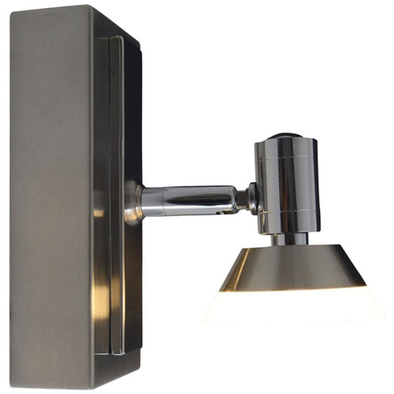 Näve LED-Wand- und Deckenspot Jericho in Silber mit Glas und Metall - Bild 4