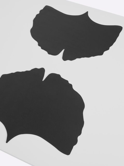 Platz-Set Heine Home in Schwarz, Ginkgoblatt-Form, abwaschbar, Polyurethan, B: 45,0 cm x T: 45,0 cm - Bild 1