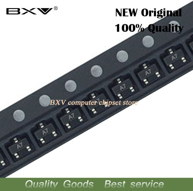 100 Stück BAV99LT1G BAV99 A7 SMD Transistor SOT-23 in Schwarz - Bild 1