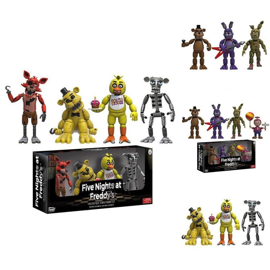 FernGlade Five Nights At Freddy's Pizza Simulator Actionfiguren 4-teiliges Set - Bild 3