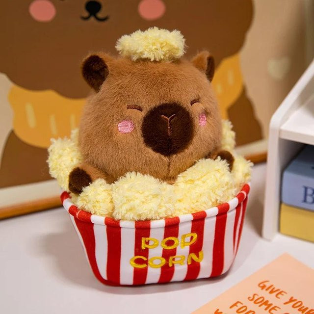 Kidsly Capybara mit Lotus-Pommes, Plüschtier, 22cm - Bild 1