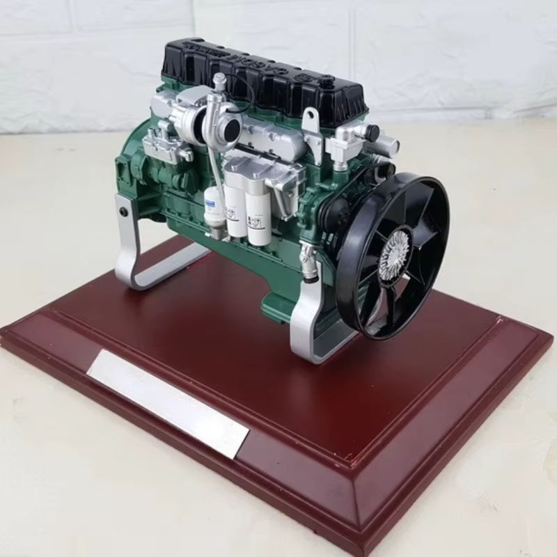 Goni ca6dm Motor Modell aus Legierung mit Holz Basis als Sammlerstück und Dekoration - Bild 3