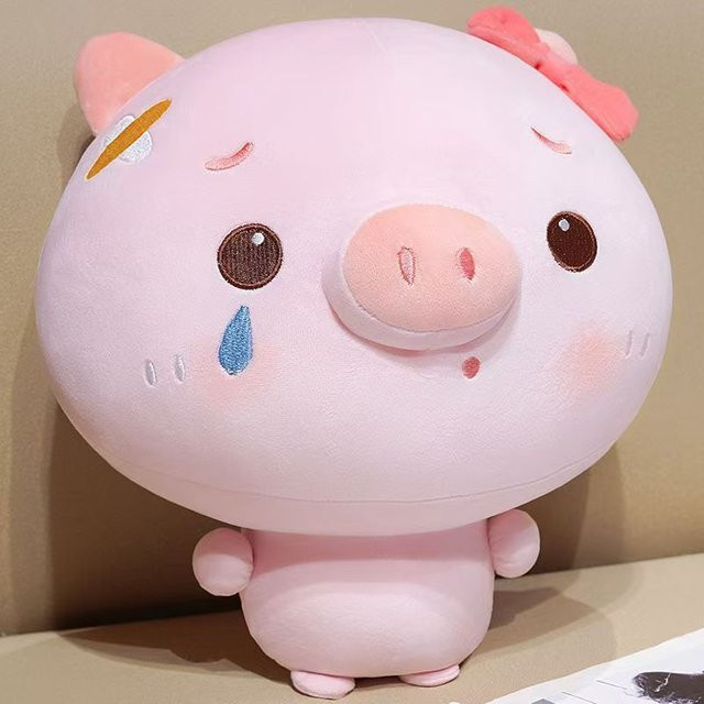 Yiran toy Kuku Schwein Plüschtier Kissen, Rosa, ab 14 Jahre - Bild 1