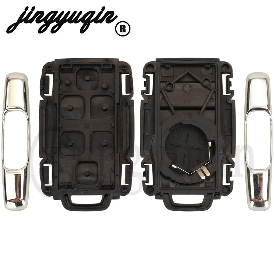 Jingyuqin Fernbedienung Autoschlüsselgehäuse für Chevrolet Colorado Silverado Suburban GMC Canyon Sierra Yukon 2014-2019 in Schwarz oder Silber - Bild 3