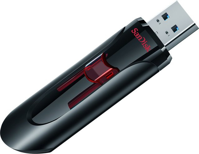 SanDisk Cruzer Glide USB 3.0 Flash Drive CZ600 Black - Bild 1