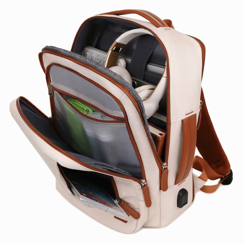 Savior Gaming-Laptop-Tasche für 15,6 bis 16 Zoll, wasserdicht und stoßfest, Farbe: Beige - Bild 3