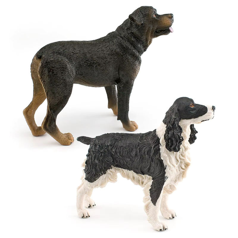Homyl Hund Figur Statue Welpe aus Kunstharz in Mehrfarbig als Hof Kunst Dekoration - Bild 2